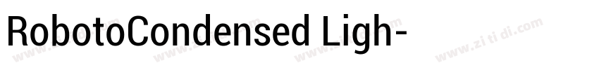 RobotoCondensed Ligh字体转换